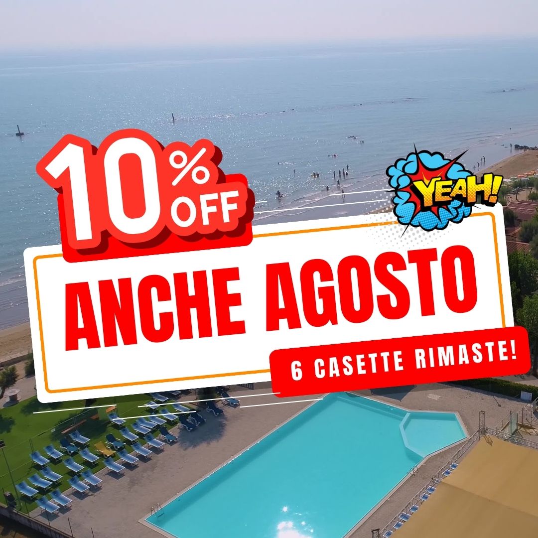 -10% anche ad Agosto