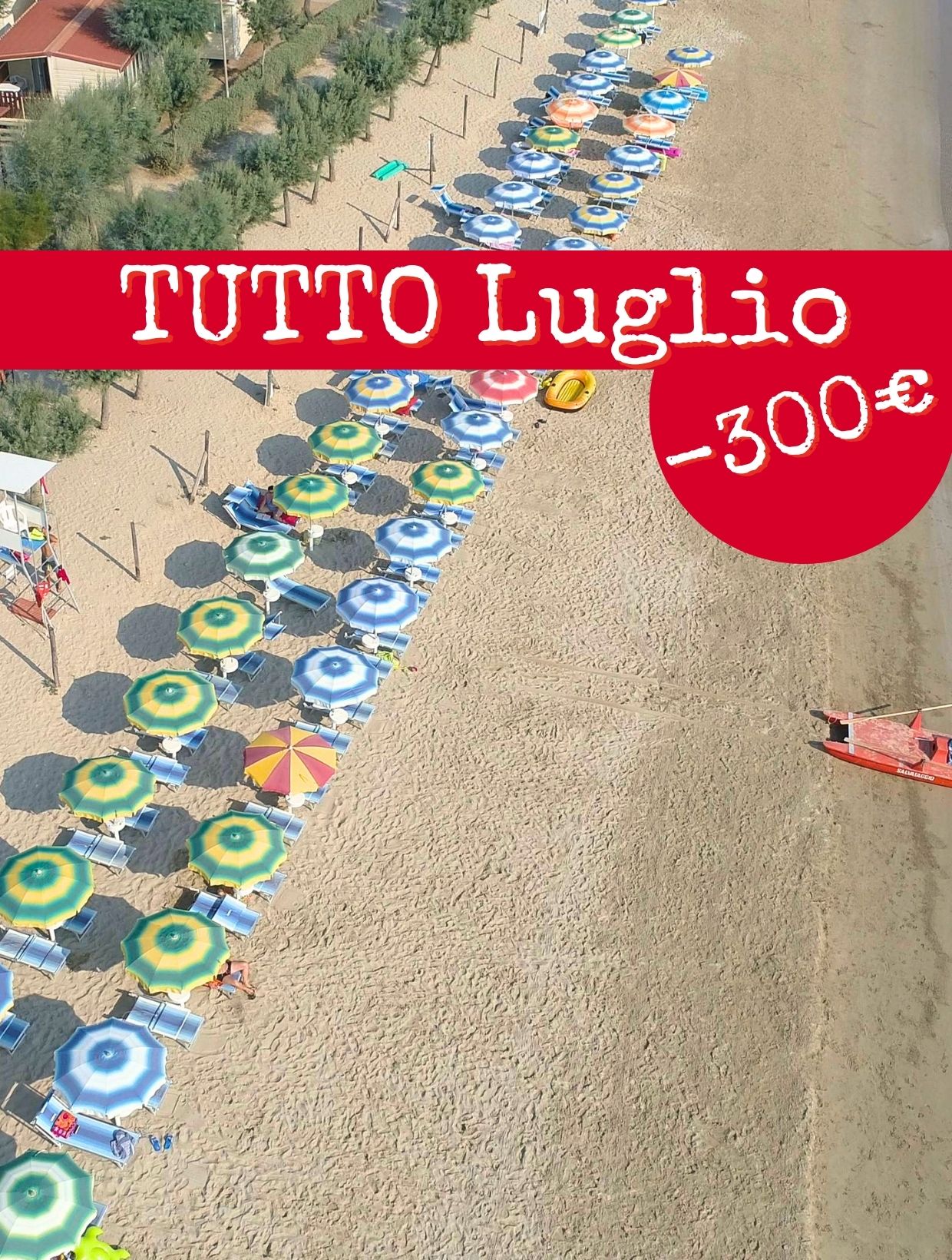 Offerta Luglio al Villaggio Europa — -100€ per 1 settimana, -300€ per 2
